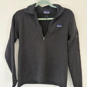 Patagonia Black Fleece Jacket with Quarter-Zip